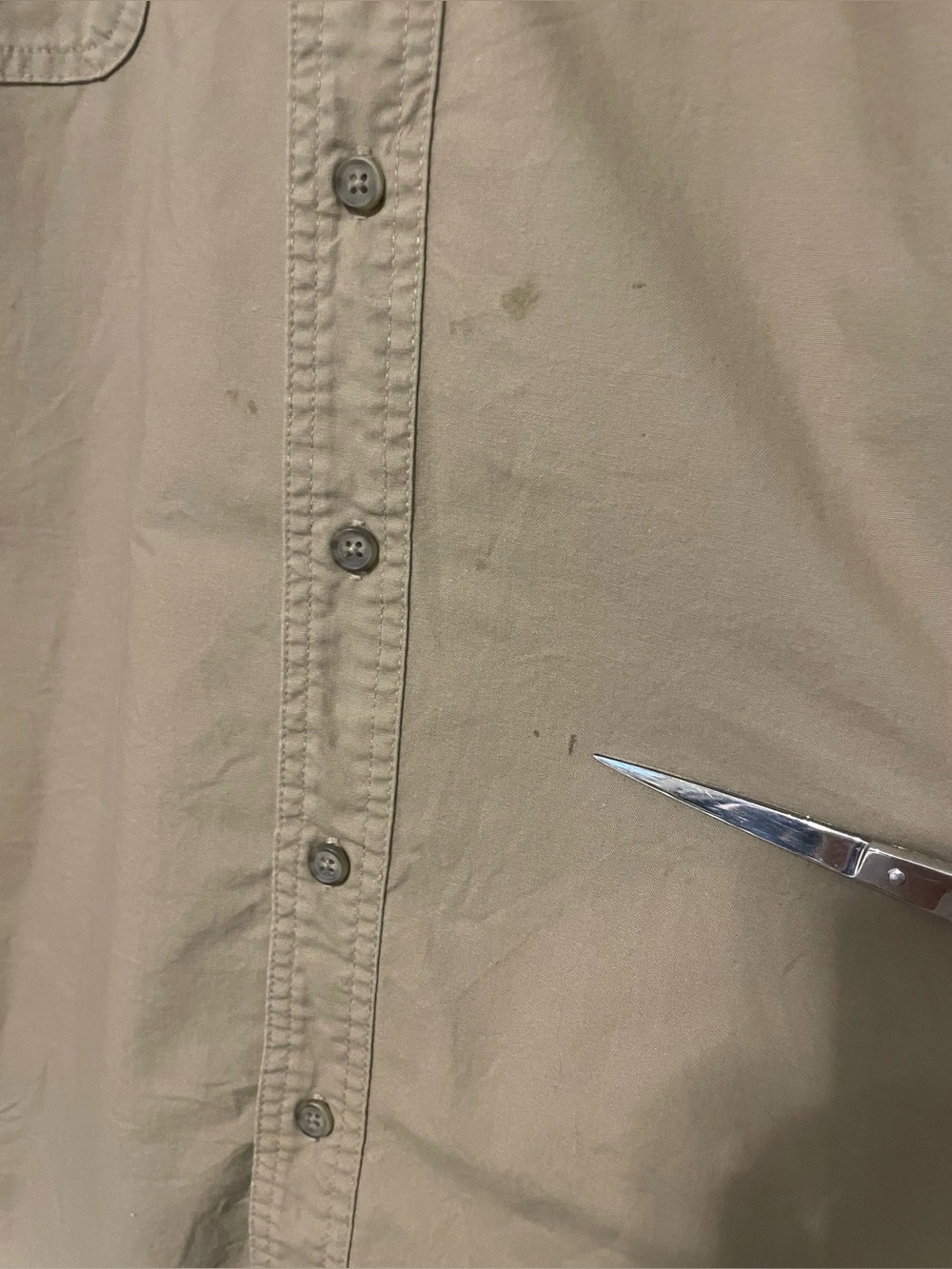 Cabela's Tan and Bright Orange Lightweight Hunting Shirt Jacket 3X - Picture 6 of 7